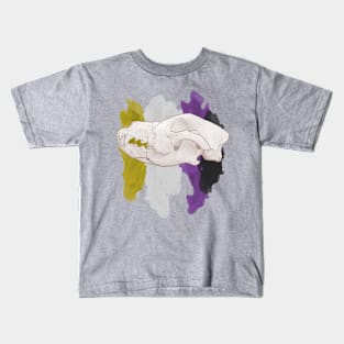 Living Skull: Enby Kids T-Shirt